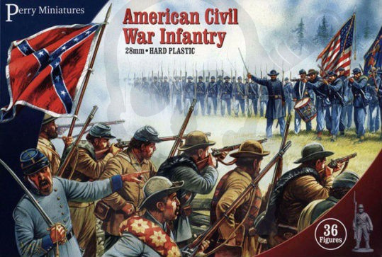 American Civil War Infantry - 36 szt. Konfederaci lub Unioniści