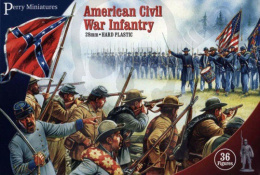 American Civil War Infantry - 36 szt. Konfederaci lub Unioniści