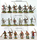 English Army 1415 Od Agincourt do Orleanu Rycerze żołnierze łucznicy 6 figurek