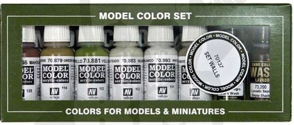 Vallejo 70137 Zestaw Model Color 8 farb - Building and Walls Set