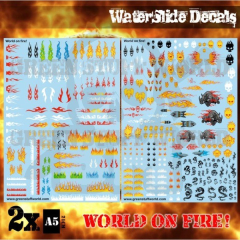 Decal Sheets - World On Fire! kalkomanie