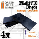 Plastic Bases - Rectangle 100x50mm x6
