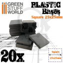 Plastic Bases 25x25 mm podstawki pod figurki 20 szt.