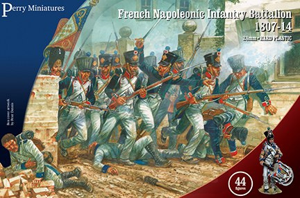 French Napoleonic Infantry Battalion 1807-14 44 szt.