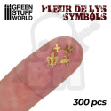 Fleur de Lys Symbols - 300 letters - trzy lilie królestwa Francji