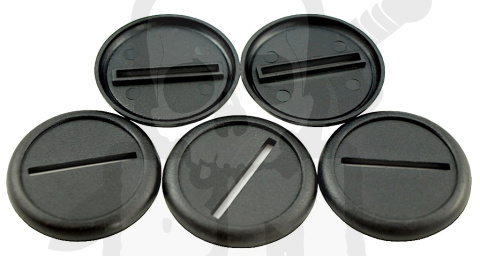 Plastic Bases - Round 40 mm BLACK