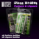 Potion and Liquor Bottles Resin Set - 12 szt.