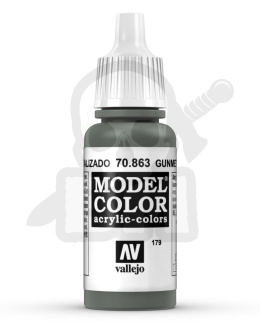 Vallejo 70863 Model Color 17 ml Gunmetal Grey