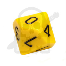 Kość K10 kostka kostki do gry żółta - 1 szt.