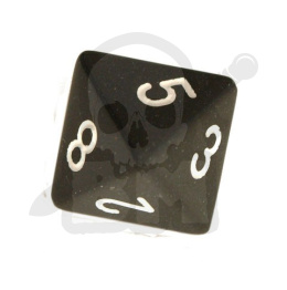Kość K8 kostka kostki do gry Czarna Black/white - 1 szt.