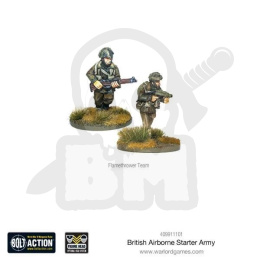 British Airborne Flamethrower team