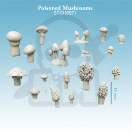 Poisonous Mushrooms - grzybki grzyby 18 szt.
