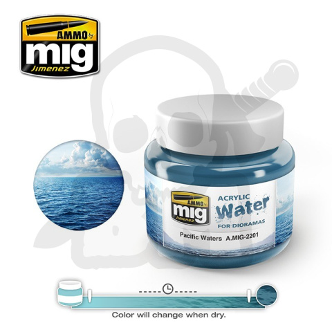 Ammo Mig 2201 Pacific Water 250ml waters