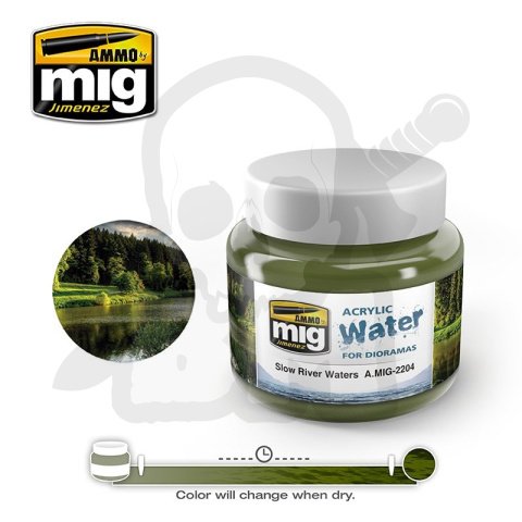 Ammo Mig 2204 Slow River Water 250ml waters