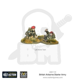 British Airborne Light Mortar team