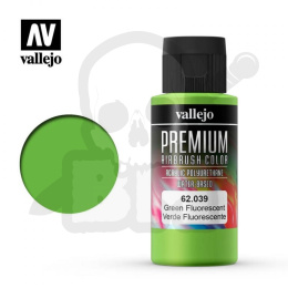 Vallejo 62039 Premium Airbrush Color 60ml Green Fluo