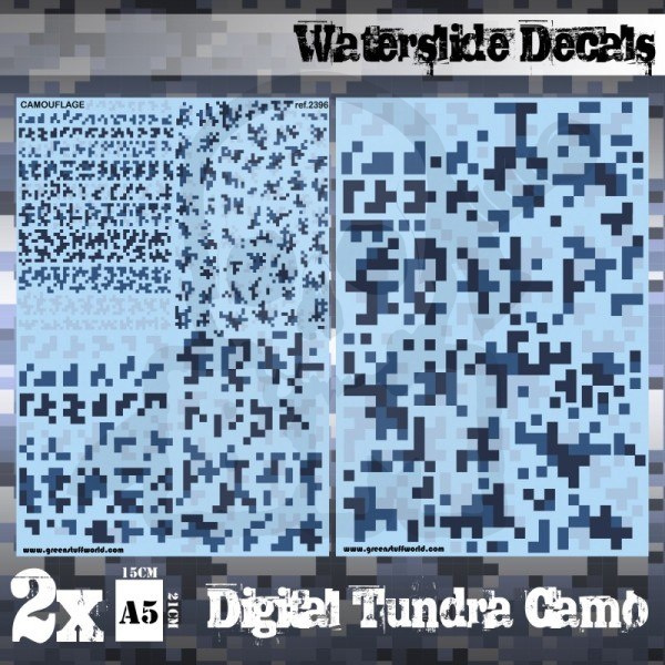 Waterslide Decals - Digital Tundra Camo