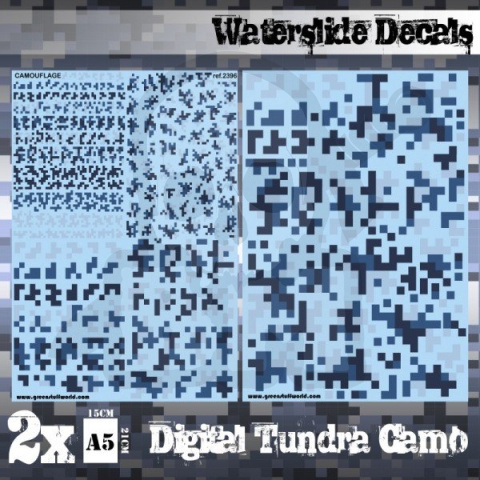 Decals Sheets Digital Tundra Camo - kalkomanie
