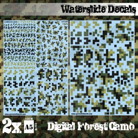 Decals Sheets Digital Forest Camo - kalkomanie