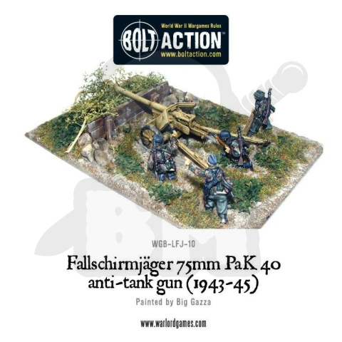 Fallschirmjager 75mm PaK 40 anti-tank gun (1943-45)