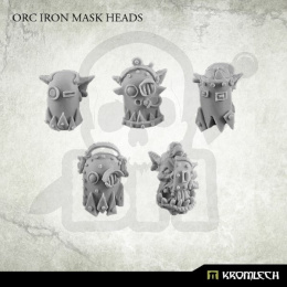 Orc Iron Mask Heads - 10 szt. ork orki