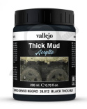 Vallejo 26812 Weathering Effects Thick Mud 200 ml. Black Mud