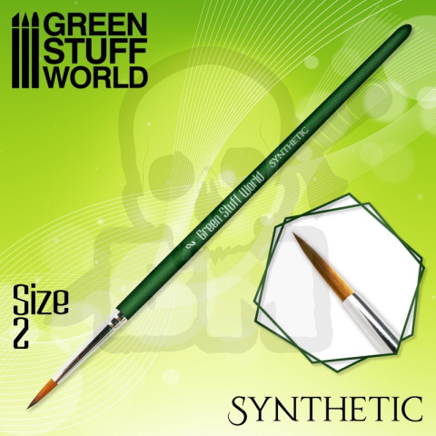 Green Series Synthetic Brush - Size 2 pędzelek