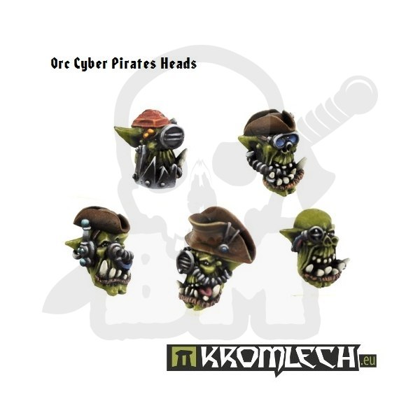 Orc Cyber Pirate Heads