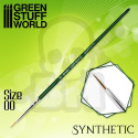 Green Series Synthetic Brush - Size 00 pędzelek