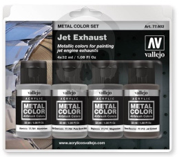 Vallejo 77602 Metal Color 4x 32 ml Jet Exhaust