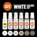AK Interactive AK11609 White Colors Set