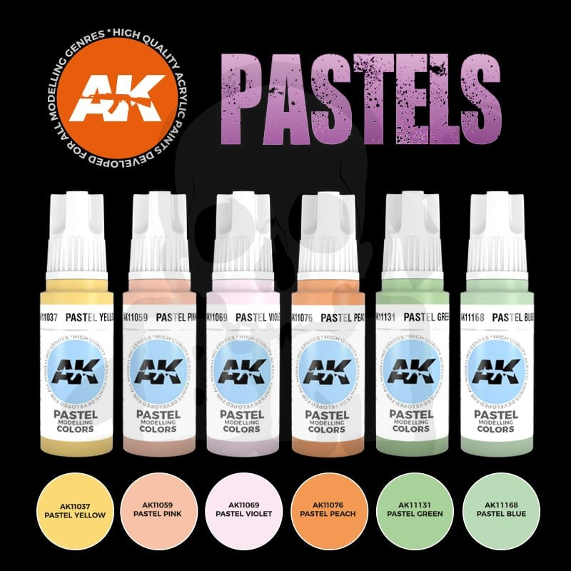 AK Interactive AK11607 Pastels Colors Set
