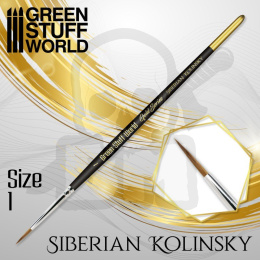 Green Stuff GOLD SERIES Kolinsky Brush - Size 1