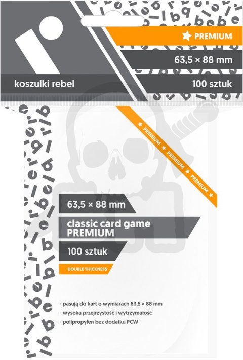 Koszulki Rebel na karty 63,5x88 mm Classic Card Game Premium 100 szt.
