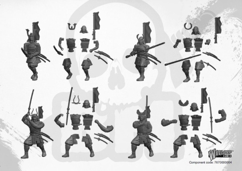 Pike & Shotte Samurai - samuraje 5 szt.