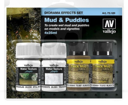 Vallejo 73189 zestaw Diorama Effects Set - Mud & Puddles
