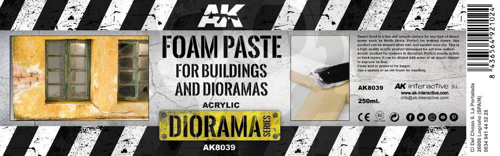 AK Interactive AK8039 Foam Paste 250ml