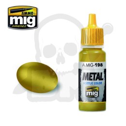 Ammo Mig 0198 Farba Metallic Gold 17ml