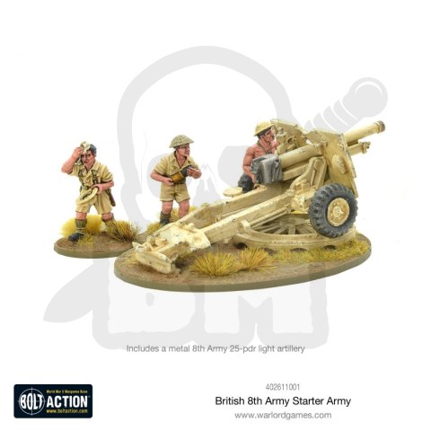 British 8th Army 25-pdr light artillery