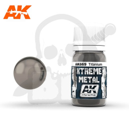 AK Interactive AK669 Xtreme metal Titanium 30ml