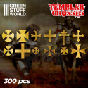 Templar Cross Symbols - 300 letters - krzyże Templariuszy