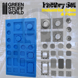Silicone Molds - Grids and Fans formy silikonowe
