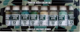 Vallejo 70126 Zestaw Panzer Aces 8 farb - Allied Tank Crew uniforms