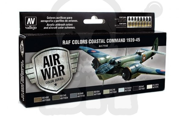 Vallejo 71148 Zestaw Model Air War RAF Colors Coastal Command 1939-1945
