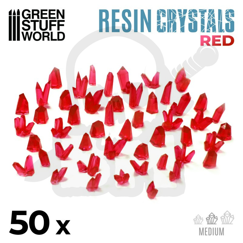 Red Resin Crystals Medium