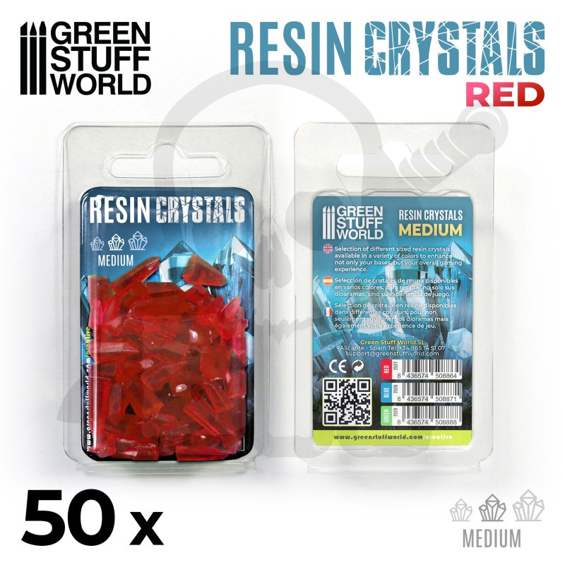 Red Resin Crystals Medium