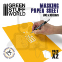 Green Stuff Masking Paper Sheets x2 taśma maskująca