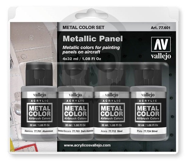 Vallejo 77601 Metal Color 4x 32 ml Metallic Panel