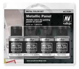 Vallejo 77601 Metal Color 4x 32 ml Metallic Panel