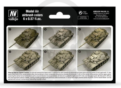 Vallejo 71209 Zestaw Model Air 6 farb - US Modern Desert Colors